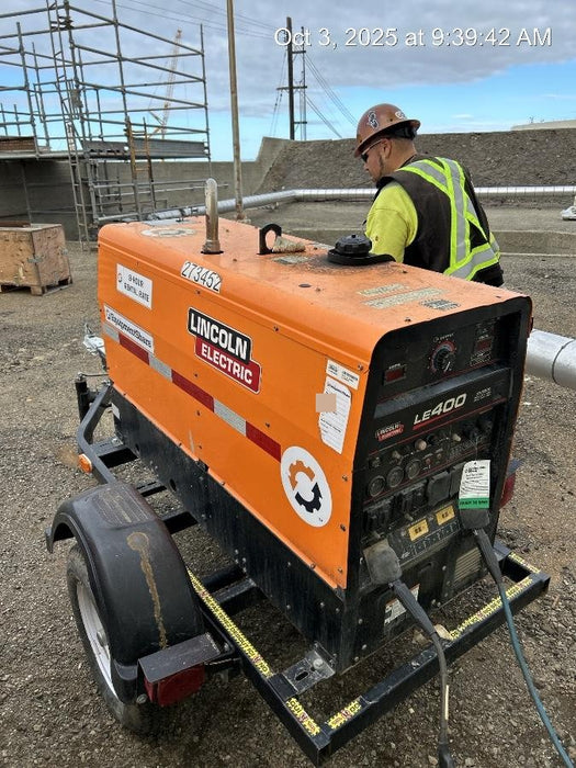 2022 Lincoln Electric LE400 Kubota V1505, Trlr, Cable Rack, Light Kit, ES Decals, T3