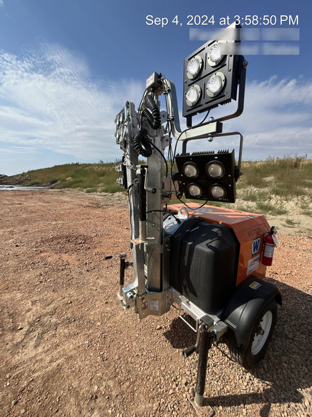 2024 Wanco WLTT-4MM4K Diesel, Deep Sea Controller, Shore Power Plug, Auto Start, (4) 350W LED Floodlights, 4kW Generator, 60 Gal Fuel Tank, 2" Ball, T3