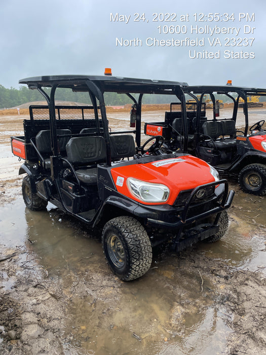 2020 Kubota RTV-X1140W-H 4WD utility cart -LED strobe -Windshield tempered glass -Plastic canopy -Wire harness kit -Backup alarm