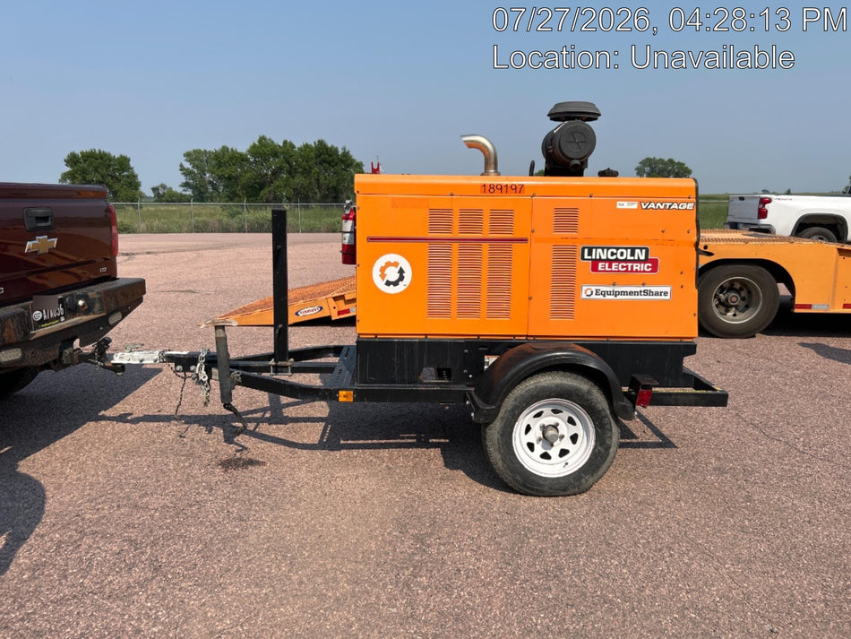 2021 Lincoln Electric Vantage 549X Ready Pak 3, ORANGE (includes trailer, cable rack, fender light kit)