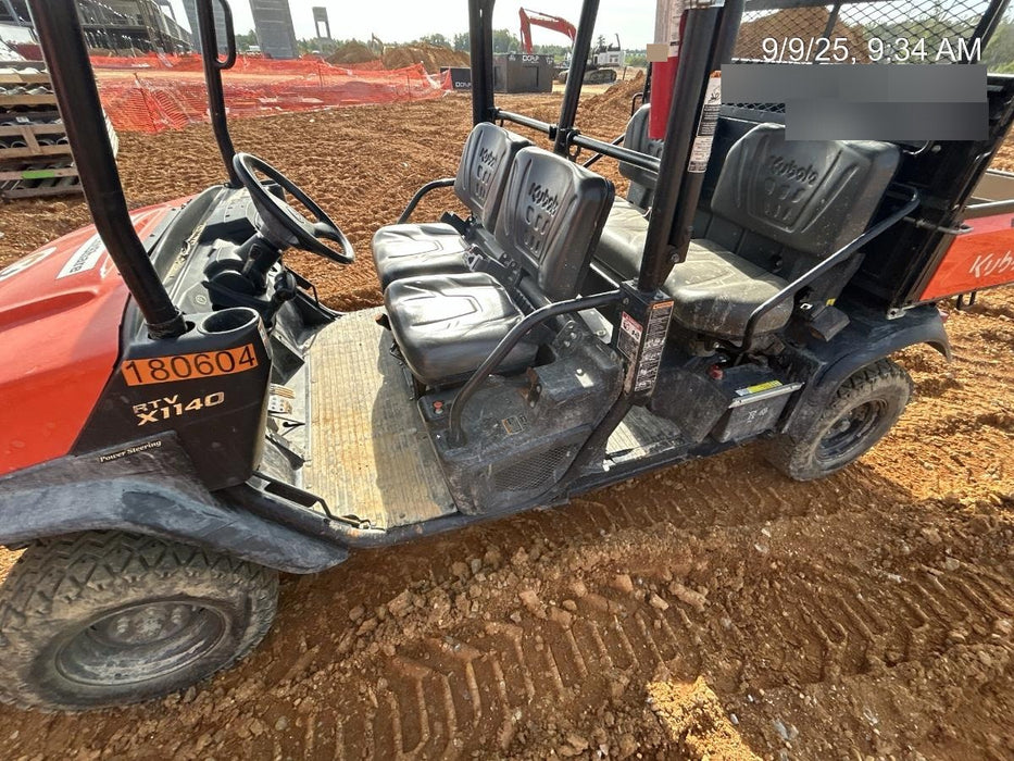 2021 Kubota RTV-X1140W-H Plastic Canopy, Windshield Acrylic Clear, LED Strobe Light, Wire Harness Kit, Back up Alarm