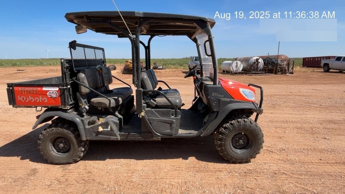 2022 Kubota RTV-X1140W-H Plastic Canopy, Windshield Acrylic Clear, LED Strobe Light, Wire Harness Kit, Back up Alarm