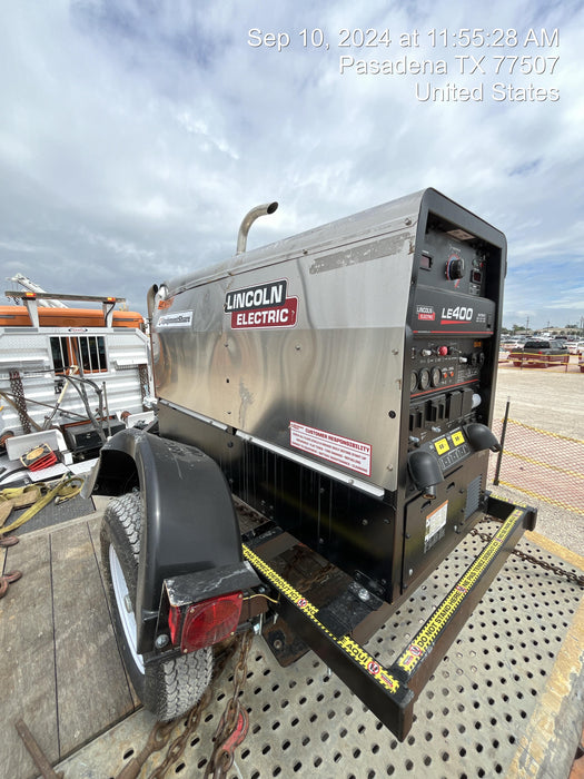 2024 Lincoln Electric LE400 Kubota V1505, Trlr, Cable Rack, Light Kit, ES Decals, T3