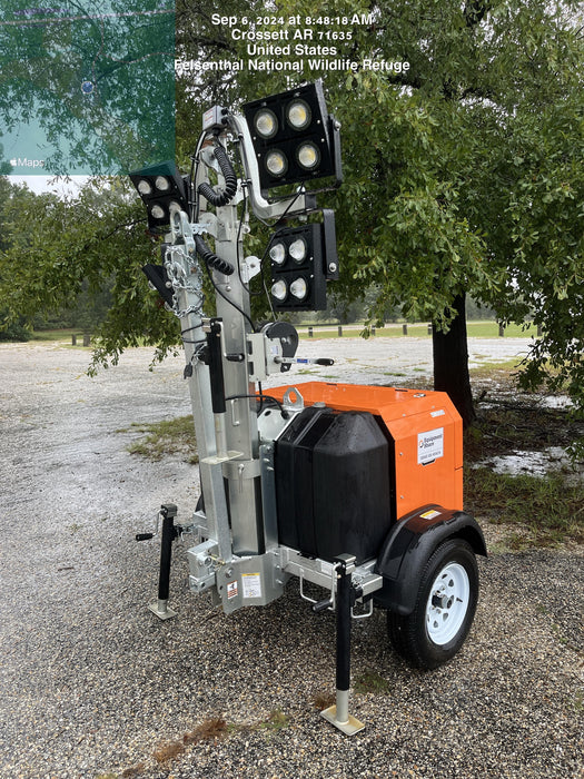 2024 Wanco WLTT-4MM4K Diesel, Deep Sea Controller, Shore Power Plug, Auto Start, (4) 350W LED Floodlights, 4kW Generator, 60 Gal Fuel Tank, 2" Ball, T3