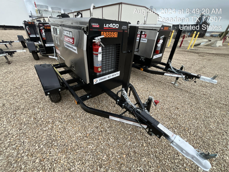 2024 Lincoln Electric LE400 Kubota V1505, Trlr, Cable Rack, Light Kit, ES Decals, T3