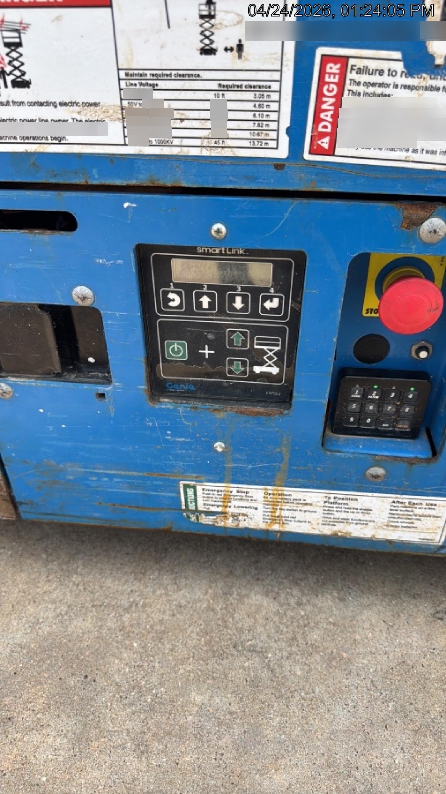2019 Genie GS-1930 Fixed Rails with Chain Entry