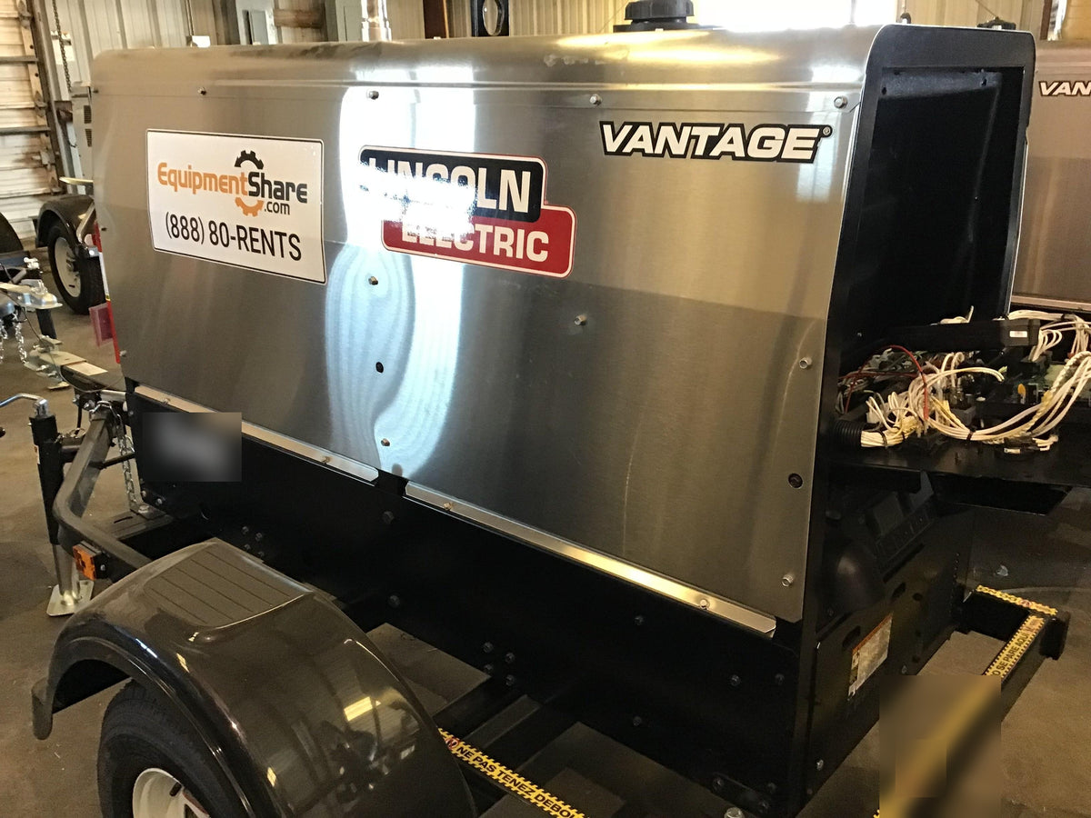2018 Lincoln Electric Vantage 322 Lincoln Vantage 322 Welder Ready Pak 3 - Vantage 322, Trailer, Fender and light kit, Cable rack
