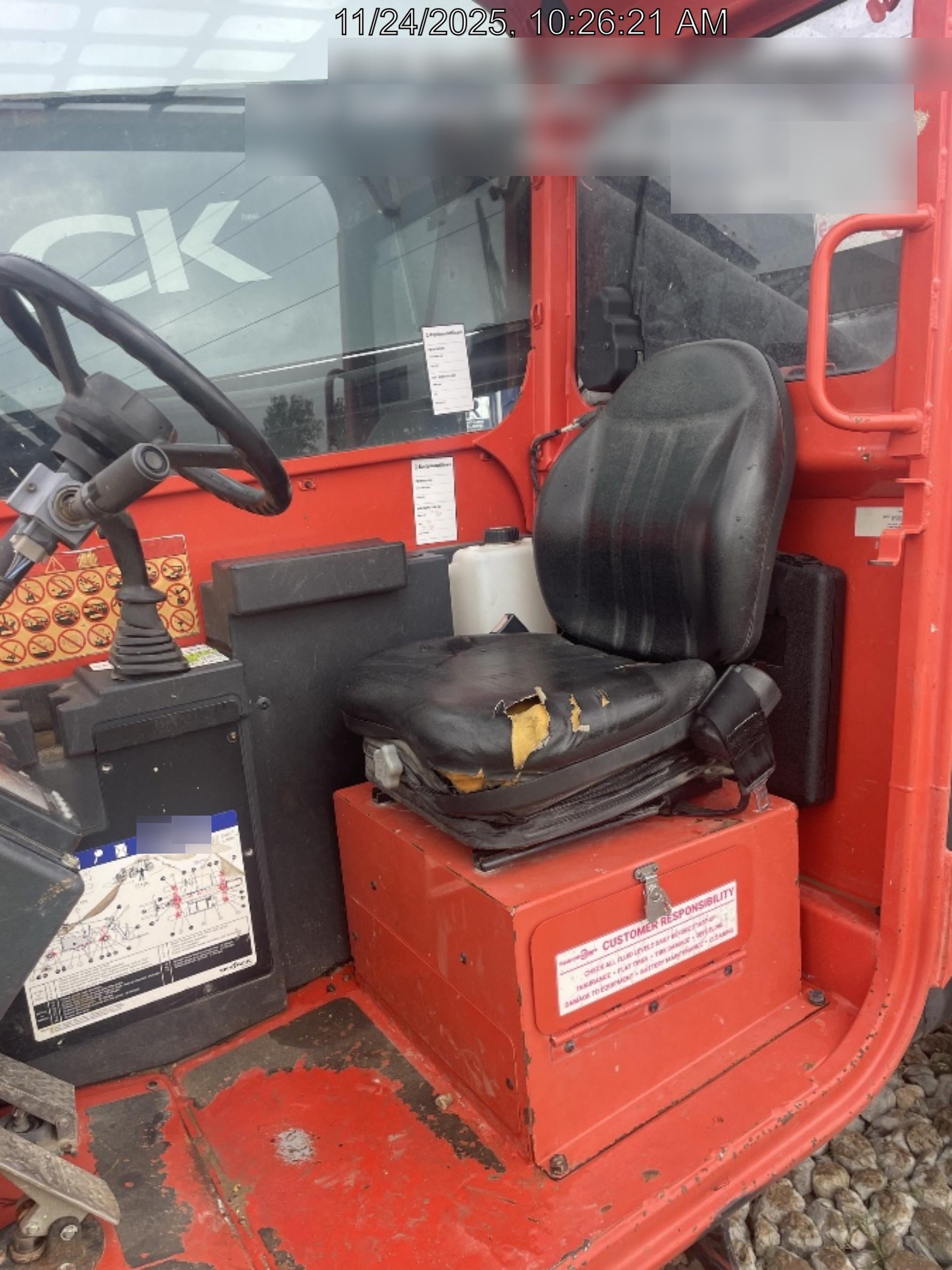 2016 Skyjack SJ843 TH 8,000 lb Telehandler