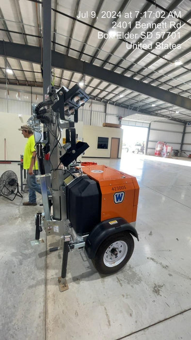 2024 Wanco WLTT-4MM4K Diesel, Deep Sea Controller, Shore Power Plug, Auto Start, (4) 350W LED Floodlights, 4kW Generator, 60 Gal Fuel Tank, 2" Ball, T3