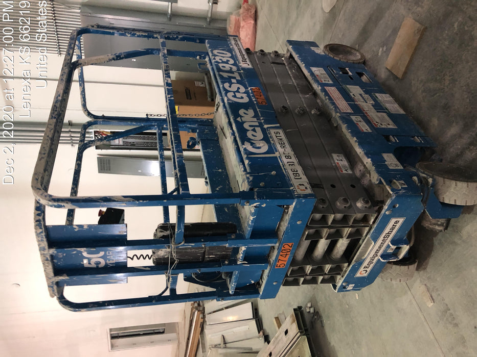 2016 Genie GS-1930 Standard Rental Specs