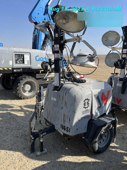 2018 Wacker Neuson LTV6L-MH Wacker Neuson LTV6L Mobile Light Tower w/Fuel Level Sensor Installed