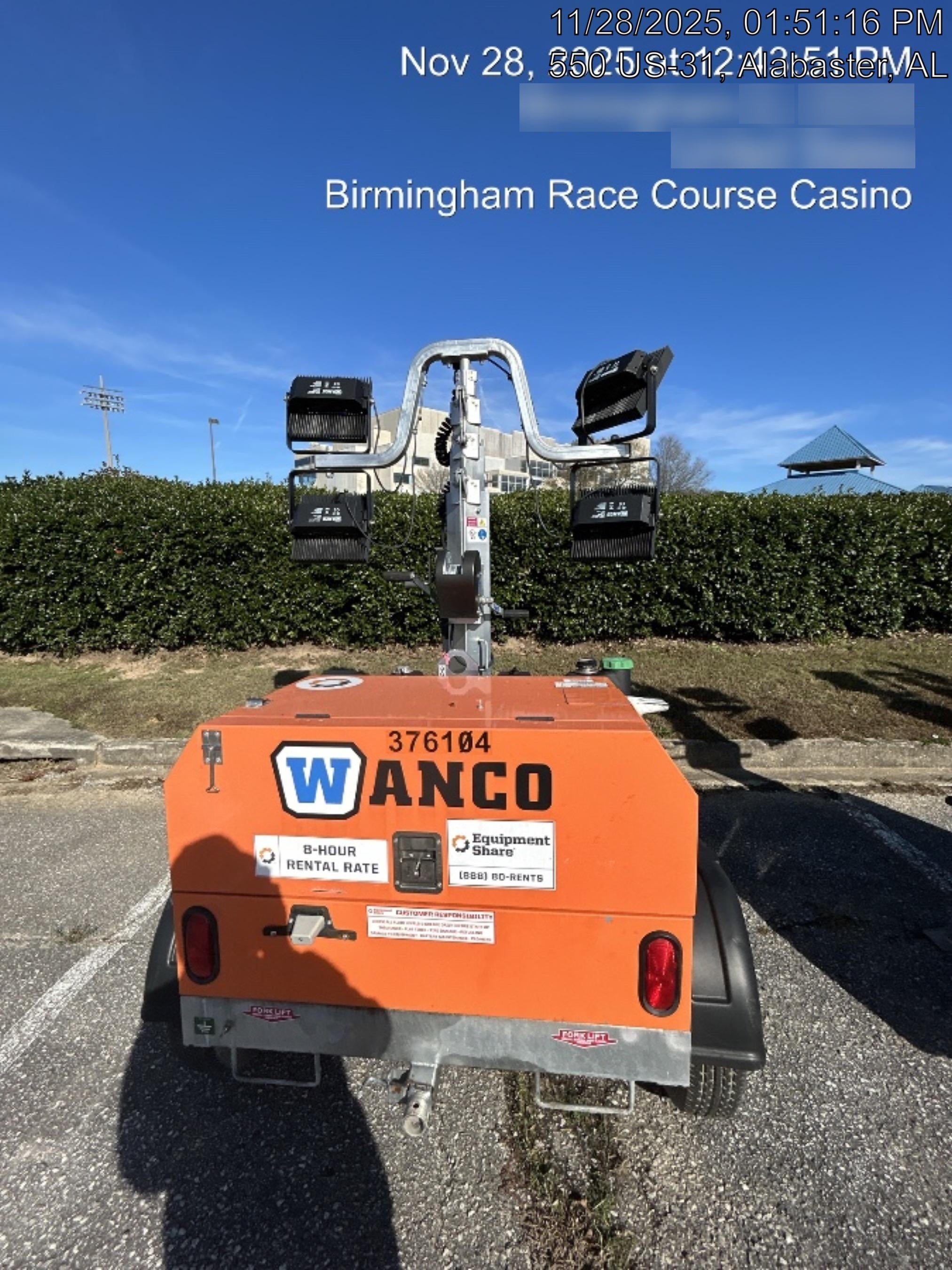 2023 Wanco WLTT-4MM4K Diesel, Deep Sea Controller, Shore Power Plug, Auto Start, (4) 350W LED Floodlights, 4kW Generator, 60 Gal Fuel Tank, 2" Ball, T3