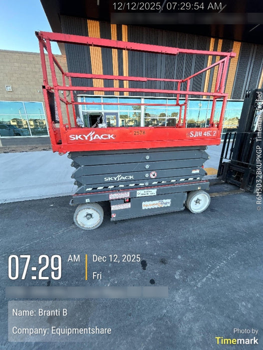 2016 Skyjack SJIII-4632 Standard Options