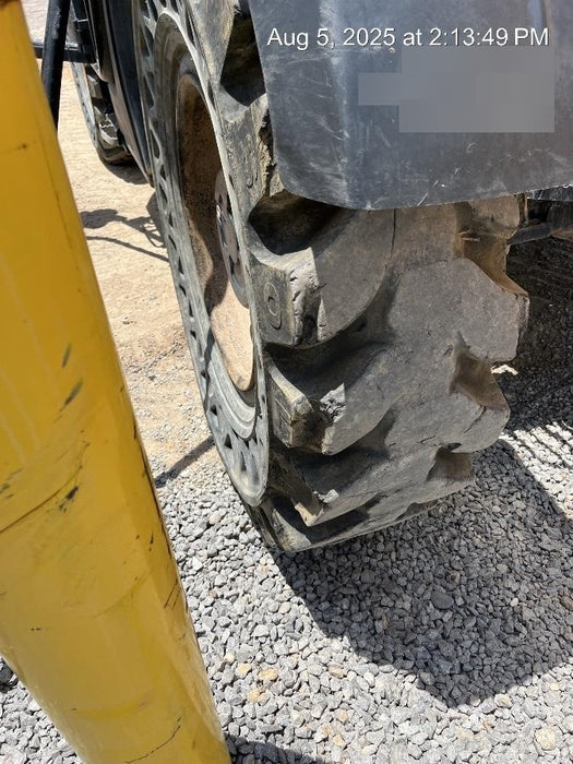 2019 JCB 510-56 Enclosed Cab, 74 HP, Solid Tires, Worklights, Beacon, Aux Hydraulics, Lifting Eye w/66" Carriage/60" Forks