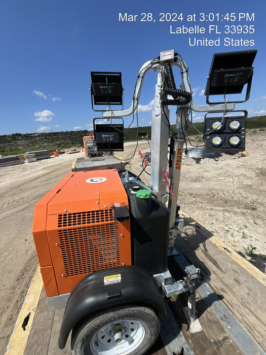 2023 Wanco WLTT-4MM4K Diesel, Deep Sea Controller, Shore Power Plug, Auto Start, (4) 350W LED Floodlights, 4kW Generator, 60 Gal Fuel Tank, 2" Ball, T3