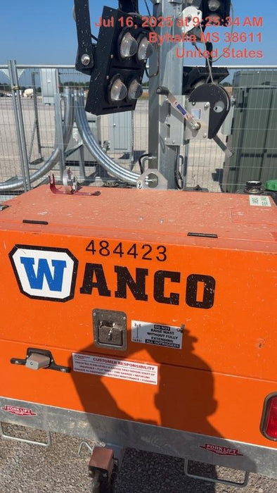2024 Wanco WLTT-4MM4K Diesel, Mitsubishi L2E, 9.0HP @1800 rpm, Deep Sea Controller, Shore Power Plug, Auto Start, (4) 350W LED Floodlights, 4kW Generator, 60 Gal Fuel Tank, 2" Ball, T3