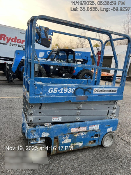 2019 Genie GS-1930 Fixed Rails with Chain Entry