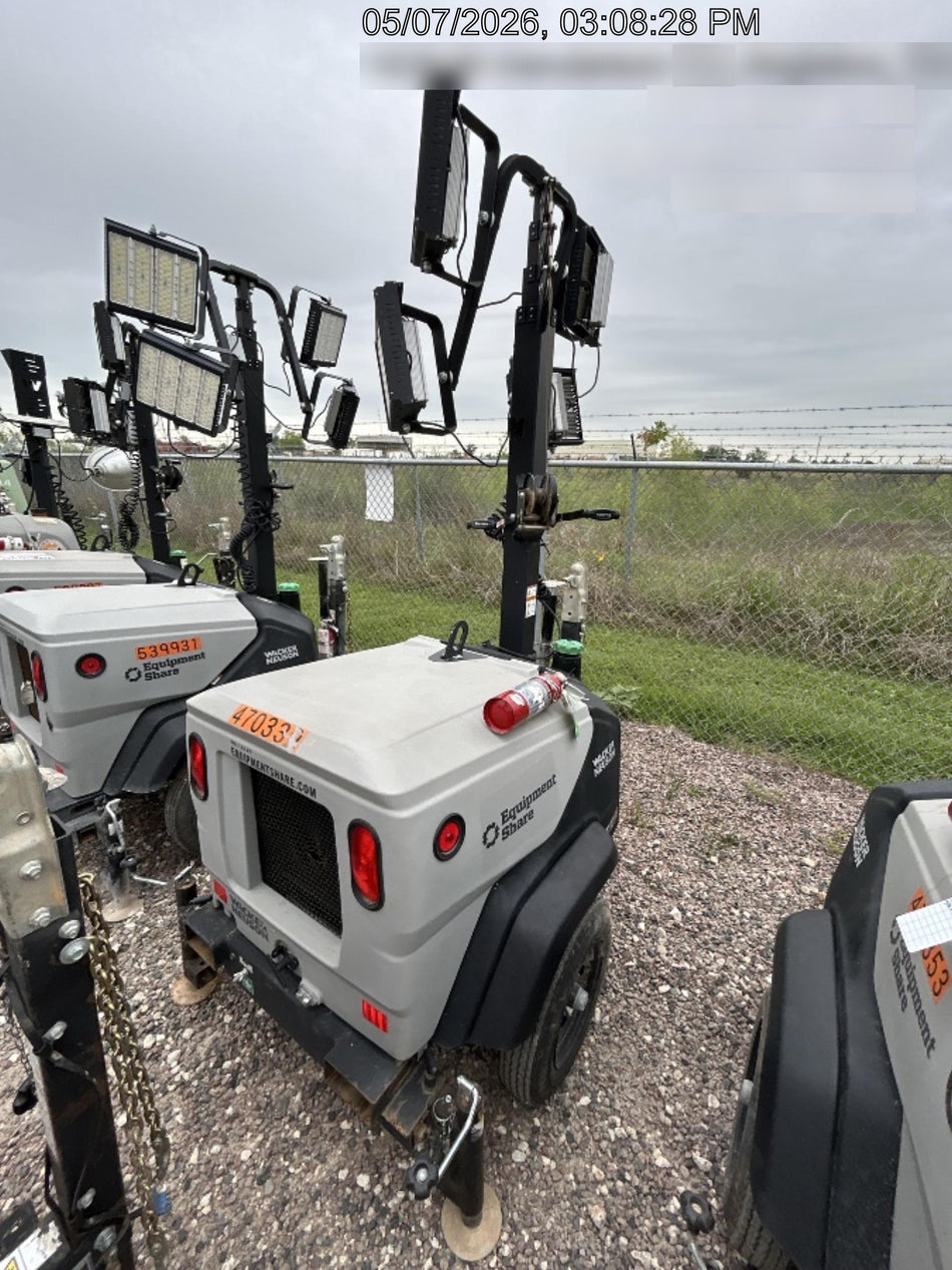 2024 Wacker Neuson LTT4 Diesel, Kohler KDW702, Deep Sea Controller, Auto Start, LED 320W, Bypass Outlet, T3