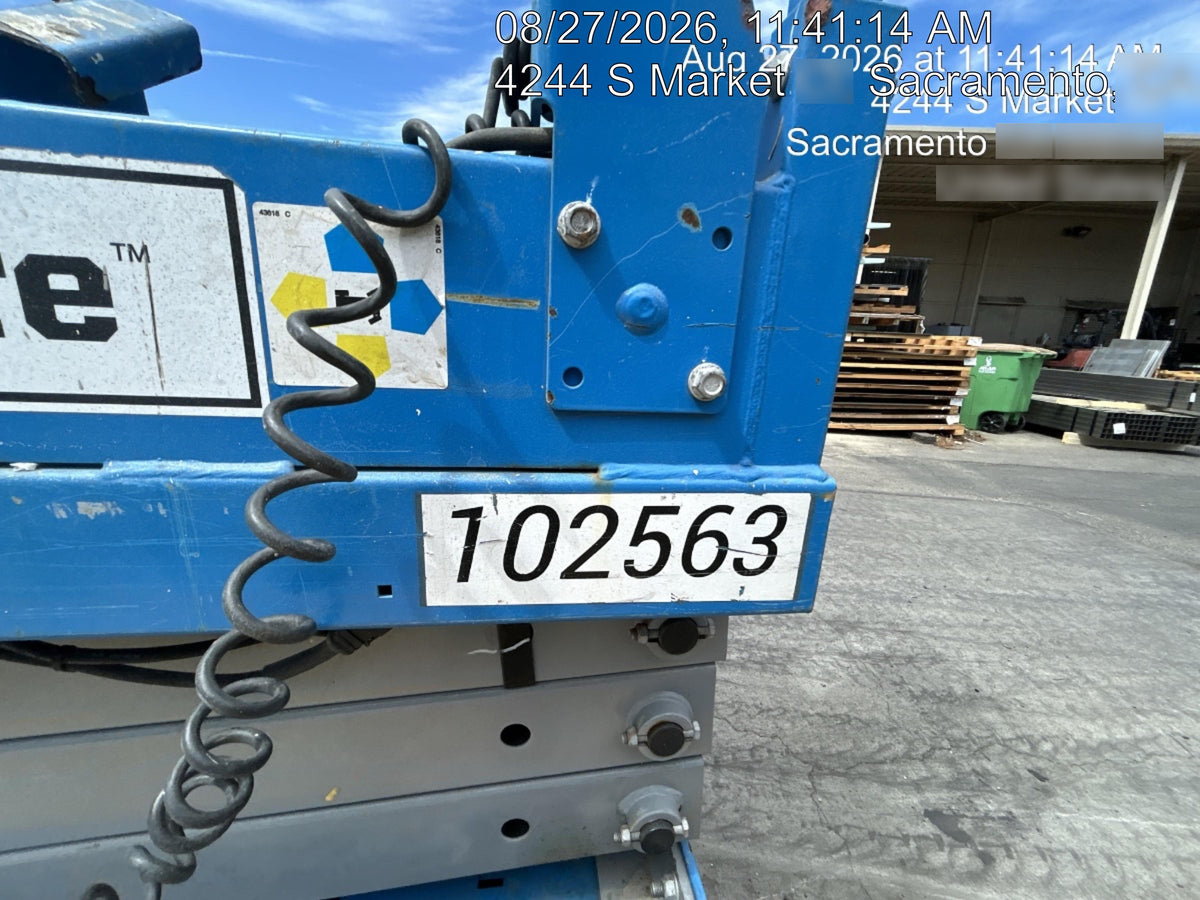 2020 Genie GS-1930 Solid Non Marking Tires, Beacon, Folding rails with half height swing gate, 800W Inverter