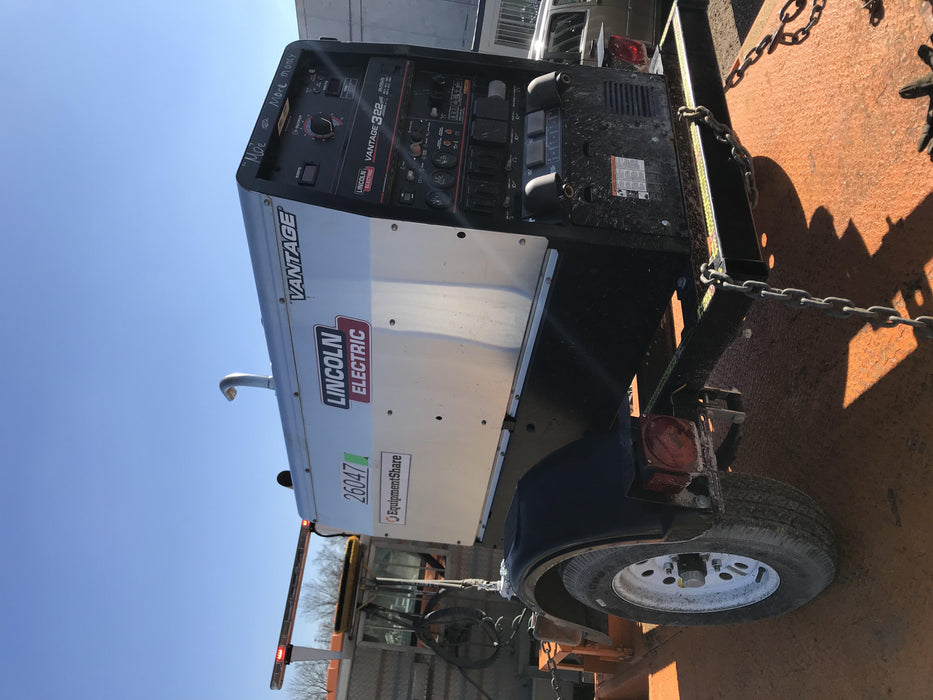 2019 Lincoln Electric Vantage 322 Lincoln Vantage 322 Welder w/Trailer, Light Kit, Cable Rack