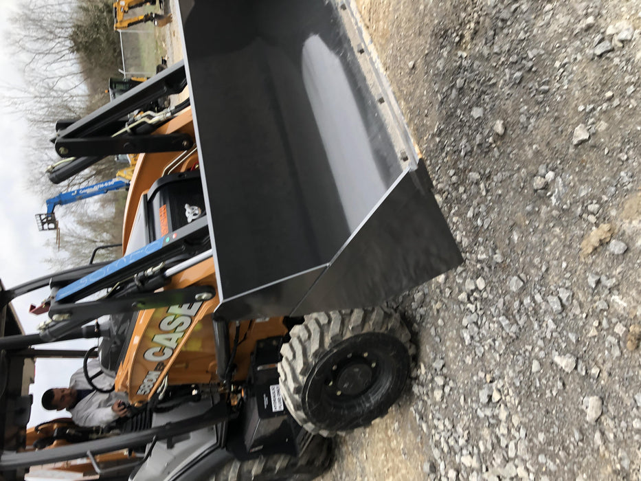2019 Case 580N EP Canopy, 4WD, 1-Way Aux Hydraulics, Pilot Controls, Ride Control and Loader Aux Hydraulics, 900 LB. Front CWT, 82" HD LONG LIP (1 CU. YD.) W/BOCE AND LIFT EYES, FLIP OVER/STABILIZER PADS COMB