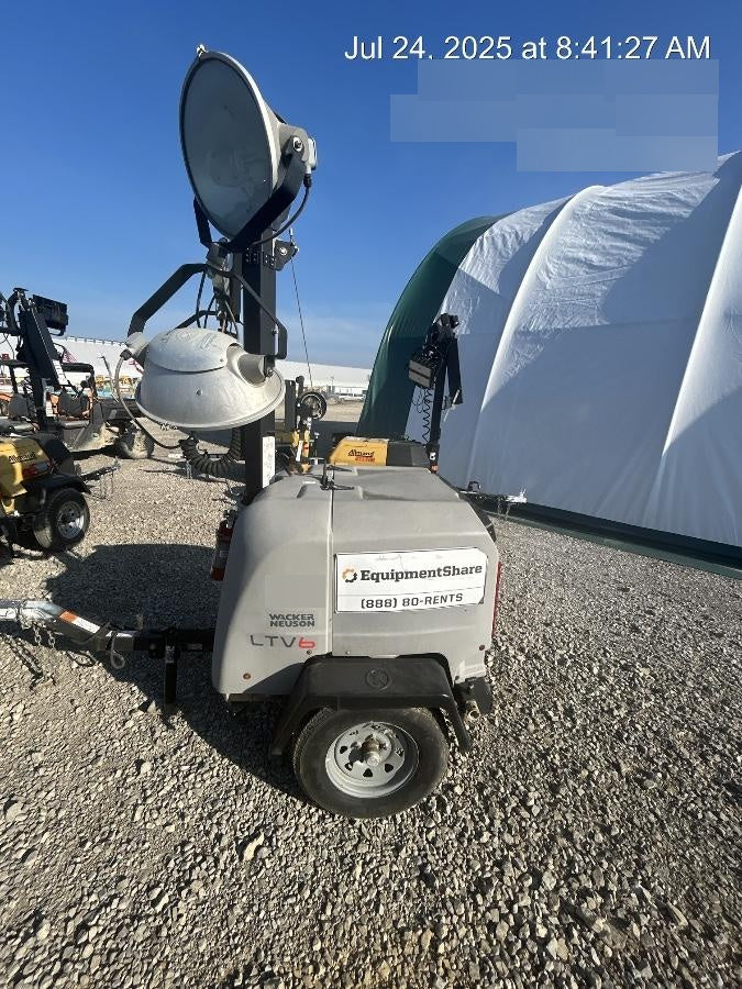 2018 Wacker Neuson LTV6L-MH Wacker Neuson LTV6L Mobile Light Tower w/Fuel Level Sensor Installed