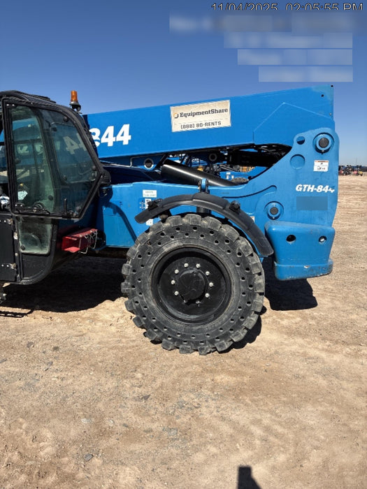 2018 Genie GTH-844 Genie GTH-844 w/Enclosed Cab w/HVAC, Work Lights, Solid Tires, Beacon, 60" Carriage and Forks