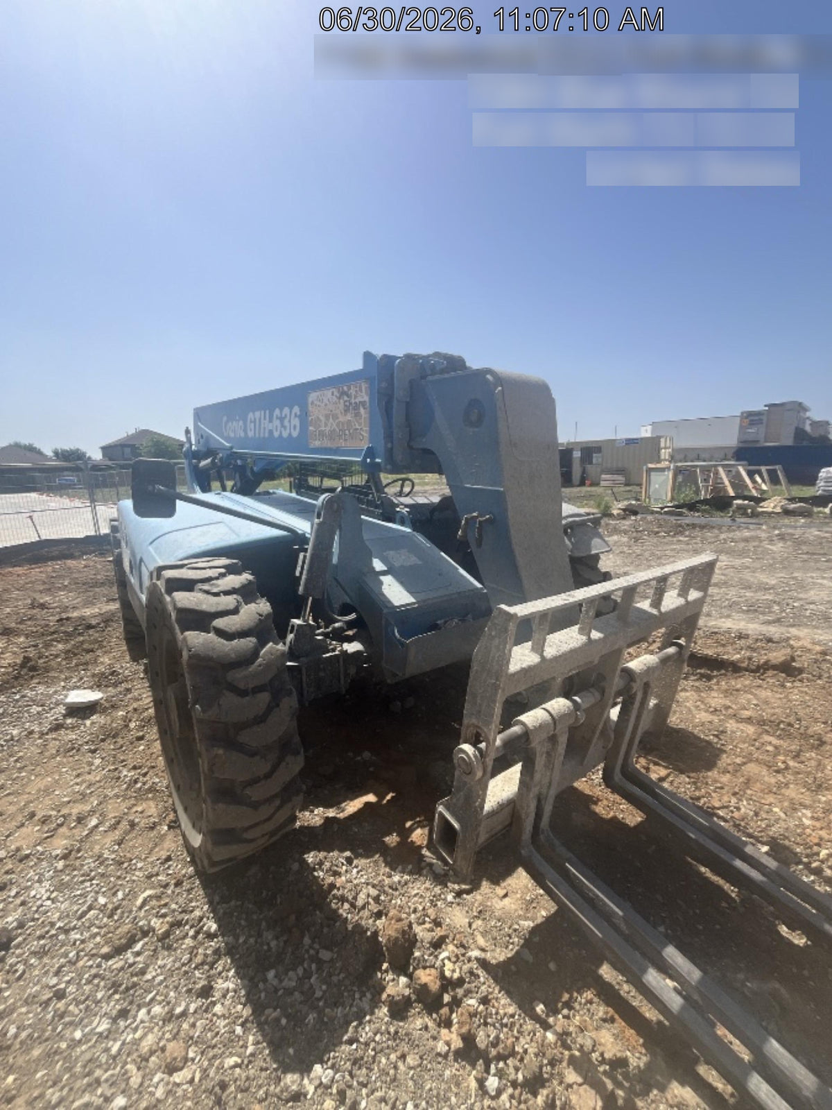 2017 Genie GTH-636 Genie GTH636 Telehandler, 48" Carriage, Solid Tires