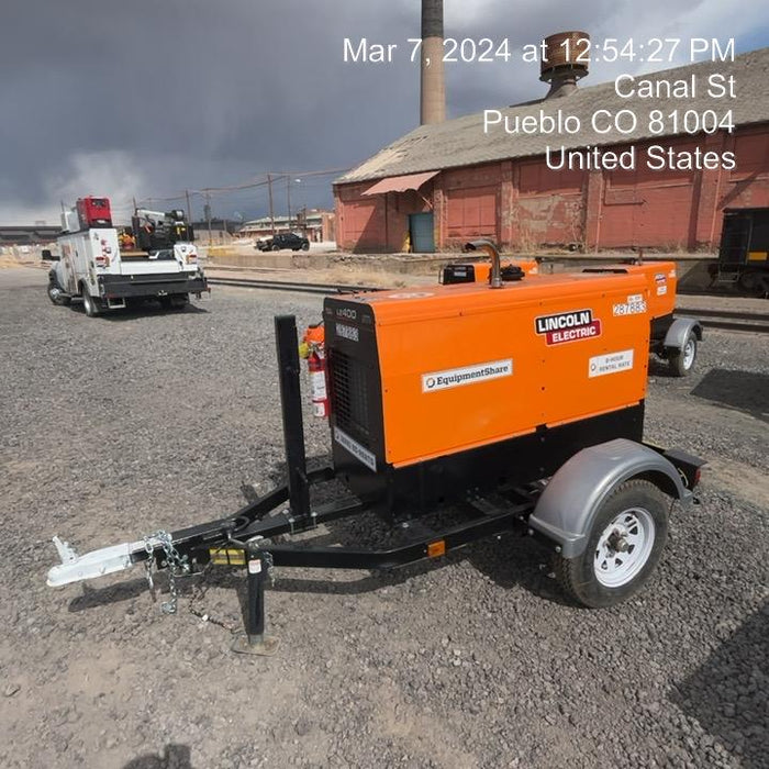 2023 Lincoln Electric LE400 Kubota V1505, Trlr, Cable Rack, Light Kit, ES Decals, T3