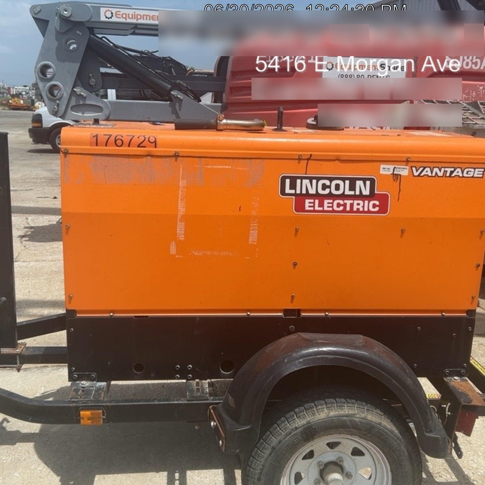 2021 Lincoln Electric Vantage 322 Vantage 322 Ready Pak 3 w/ Decals, ORANGE (includes trailer, cable rack, fender light kit) NO Telematics