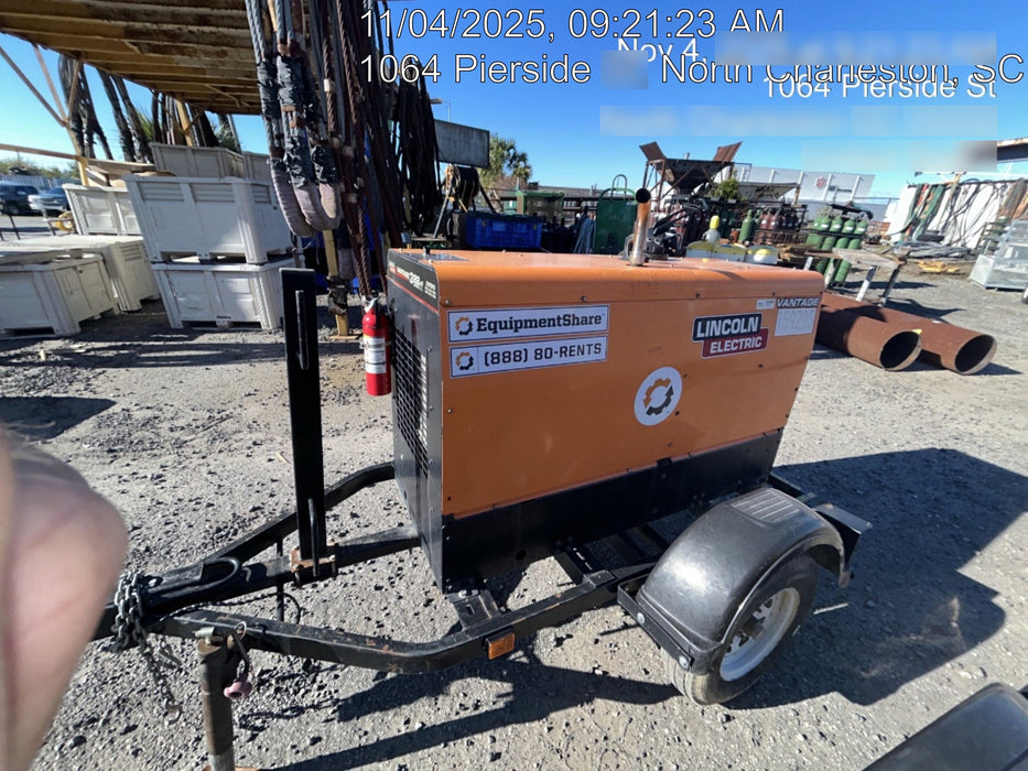 2021 Lincoln Electric Vantage 322 Vantage 322 Ready Pak 3 w/ Decals, ORANGE (includes trailer, cable rack, fender light kit) NO Telematics