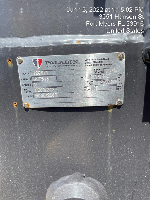 2022 PALADIN UTILITY GRAPPLE 11876-0022