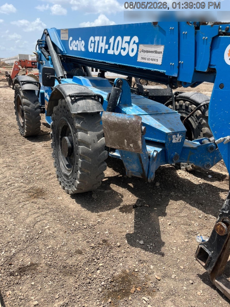 2018 Genie GTH-1056 Genie GTH-1056 w/ROPS, Work Lights, Solid Tires, RH Cab Mesh, Beacon, 60" Carriage and Forks