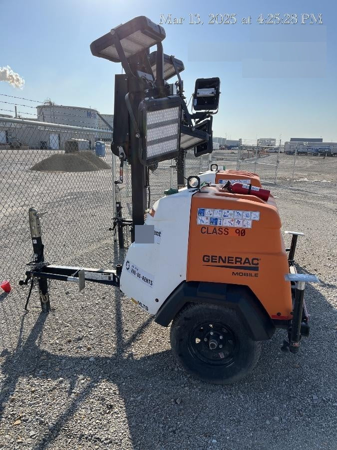 2024 Generac MLT2 Diesel, Flex Switch 120V Input, Powerzone Controller, 
(4) 320W LED Lights, 4kW Generator, 39.9 Gal Fuel Tank, 2" Ball, T3