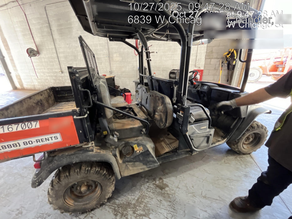 2021 Kubota RTV-X1140W-H Plastic Canopy, Windshield Acrylic Clear, LED Strobe Light, Wire Harness Kit, Back up Alarm