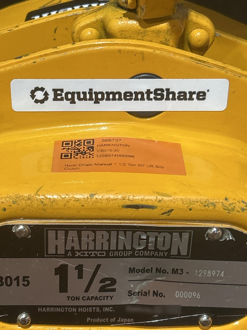 2025 HARRINGTON CB015-20