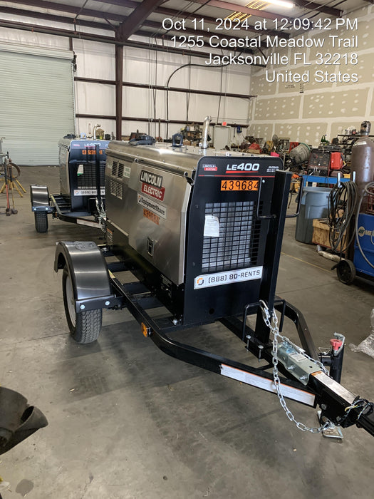 2024 Lincoln Electric LE400 Kubota V1505, Trlr, Cable Rack, Light Kit, ES Decals, T3