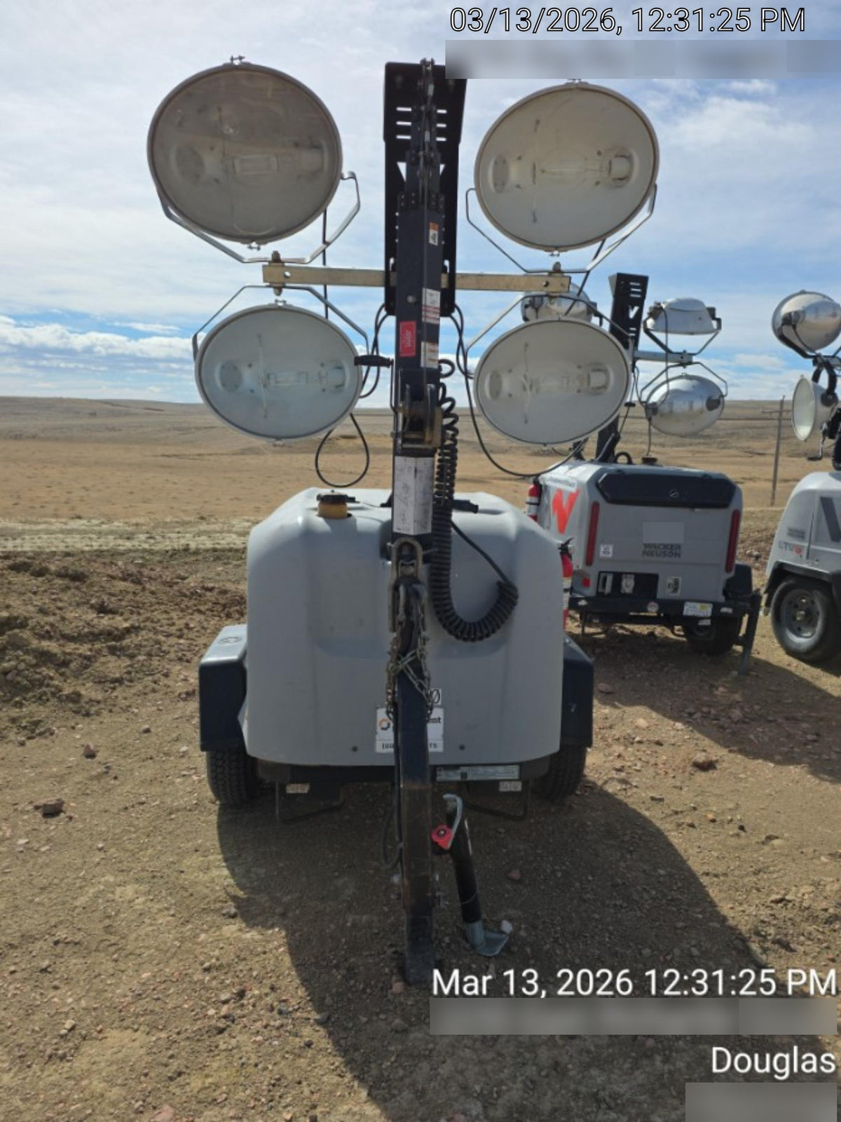 2018 Wacker Neuson LTV6L-MH Wacker Neuson LTV6L Mobile Light Tower w/Fuel Level Sensor Installed