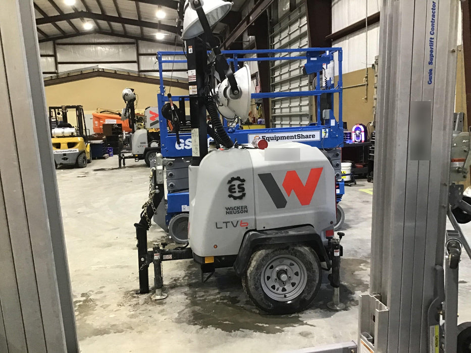 2018 Wacker Neuson LTV6L-MH Wacker Neuson LTV6L Mobile Light Tower w/Fuel Level Sensor Installed