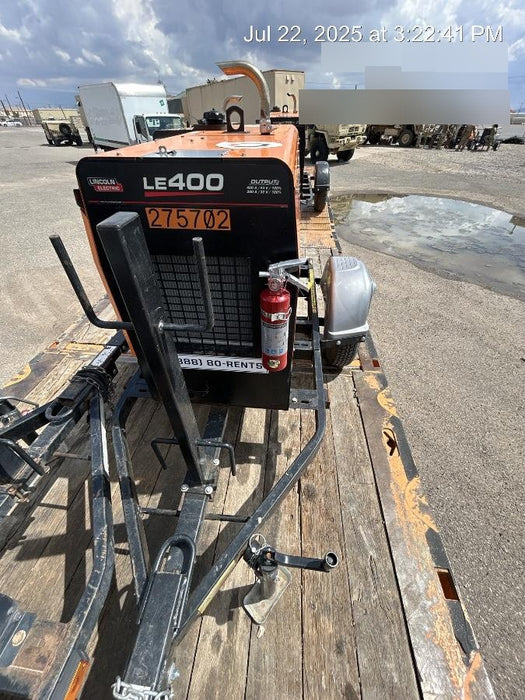 2022 Lincoln Electric LE400 Kubota V1505, Trlr, Cable Rack, Light Kit, ES Decals, T3