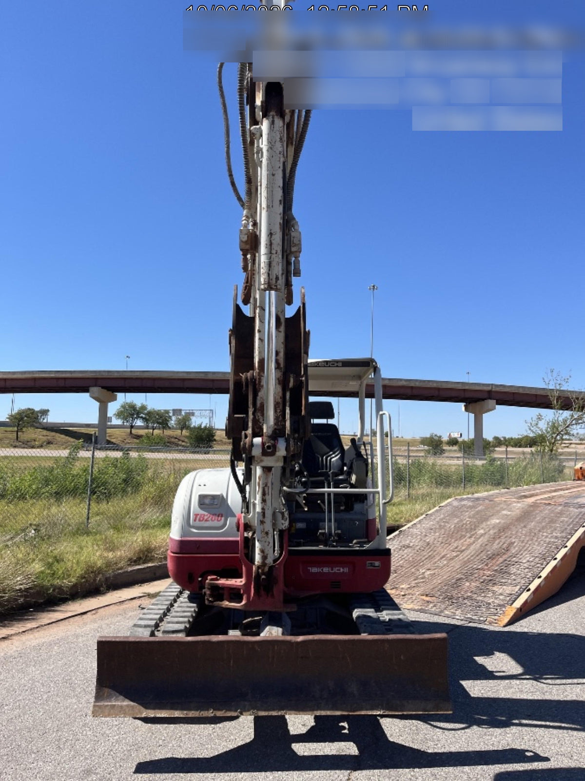 2019 Takeuchi TB260 Takeuchi TB260 Canopy w/Rubber Tracks, Auxiliary Hydraulics, Standard Blade, Manual QC