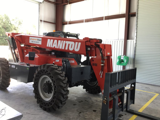2018 Manitou 12042 Manitou MTA 12042 w/Cab/Heat/AC, Work Lights/Strobe, Aux Hyd, Solid Tires, Lift Hook, 66" Carriage, 72" Forks