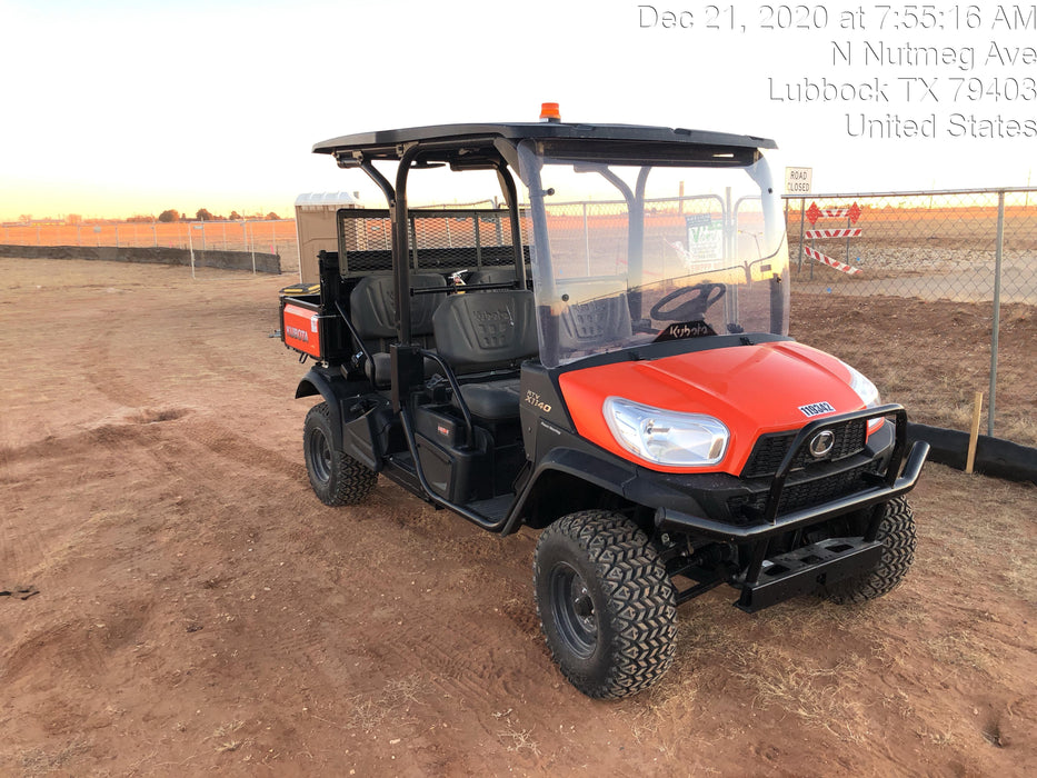 2020 Kubota RTV-X1140W-H Canopy, 4-Seater, Diesel, Windshield Acrylic Clear, LED Strobe, Backup Alarm