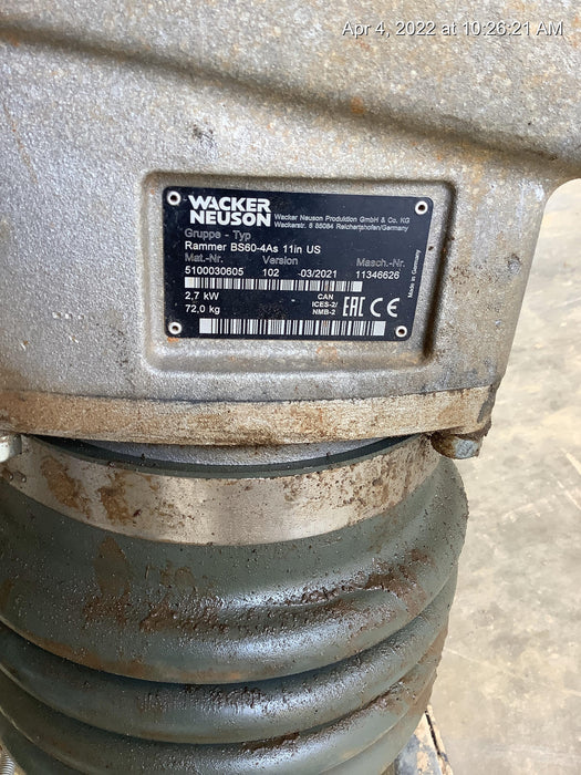 2021 WACKER NEUSON BS60-4As