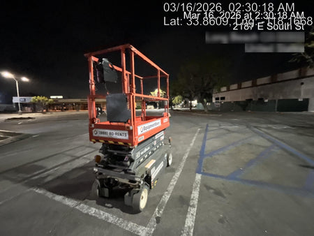 2020 Skyjack SJIII-3219 Solid NM Tires, Half height spring hinged entry gate, Dual Beacons, 800W Inverter