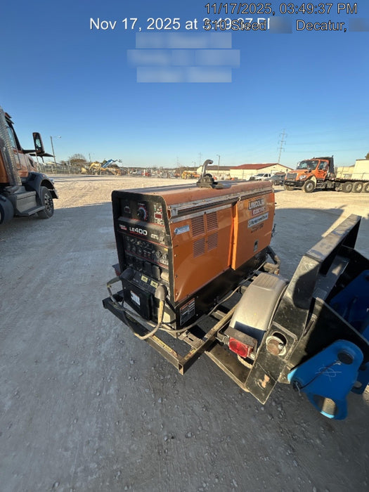 2022 Lincoln Electric LE400 Kubota V1505, Trlr, Cable Rack, Light Kit, ES Decals, T3