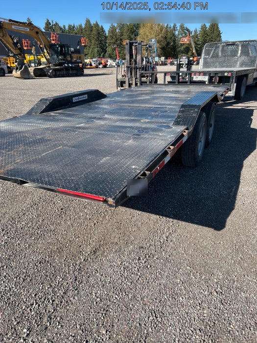 2024 TEXAS PRIDE TRAILERS 21' Lowboy Gravity Tilt Bed 14K Bumper Pull Trailer