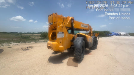2019 JCB 512-56 109 HP w/CAB/HVAC, Beacon, Aux Hydraulics, Worklights, Solid Tires, 60" Carriage/Forks