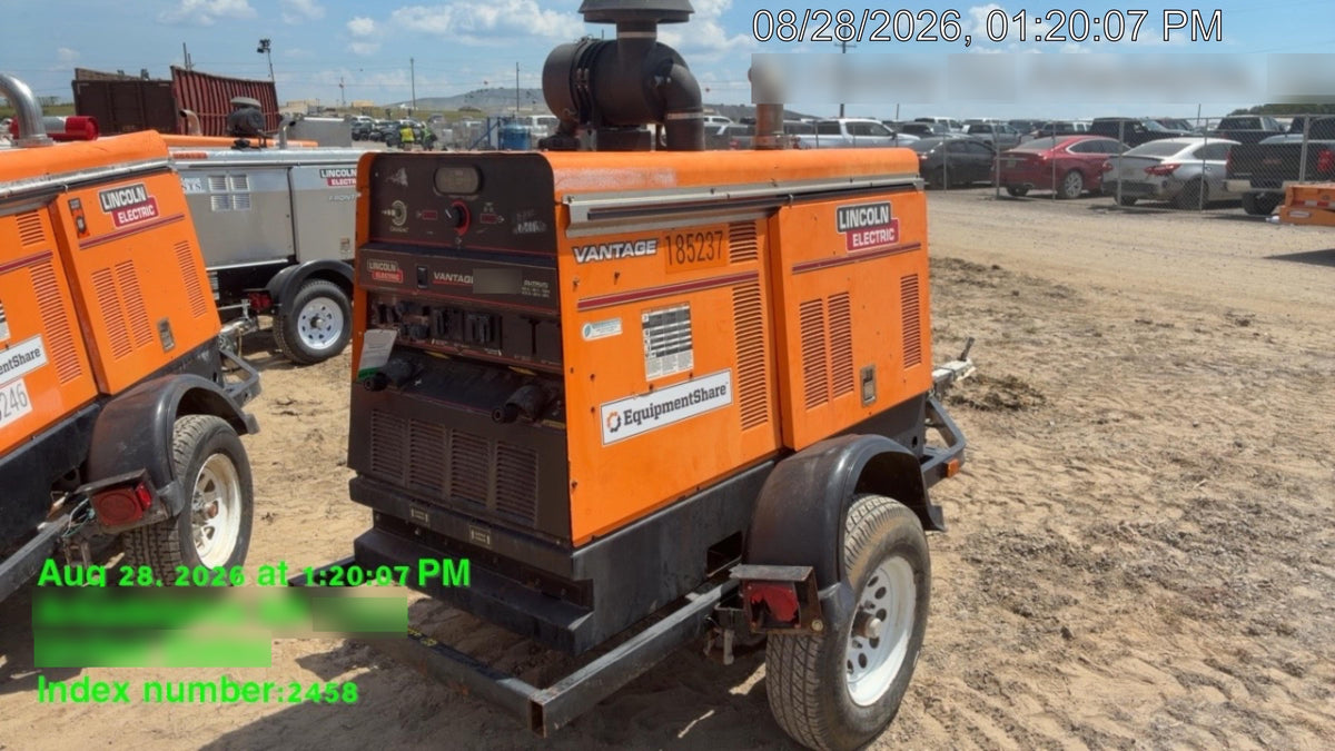2021 Lincoln Electric Vantage 549X Ready Pak 3, ORANGE (includes trailer, cable rack, fender light kit)