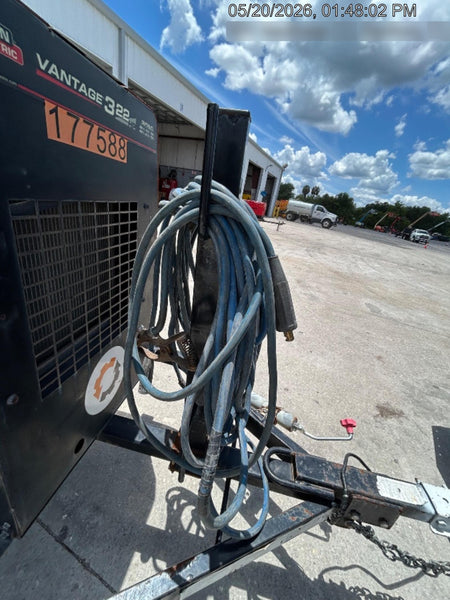 2021 Lincoln Electric Vantage 322 Vantage 322 Ready Pak 3 w/ Decals, ORANGE (includes trailer, cable rack, fender light kit) NO Telematics
